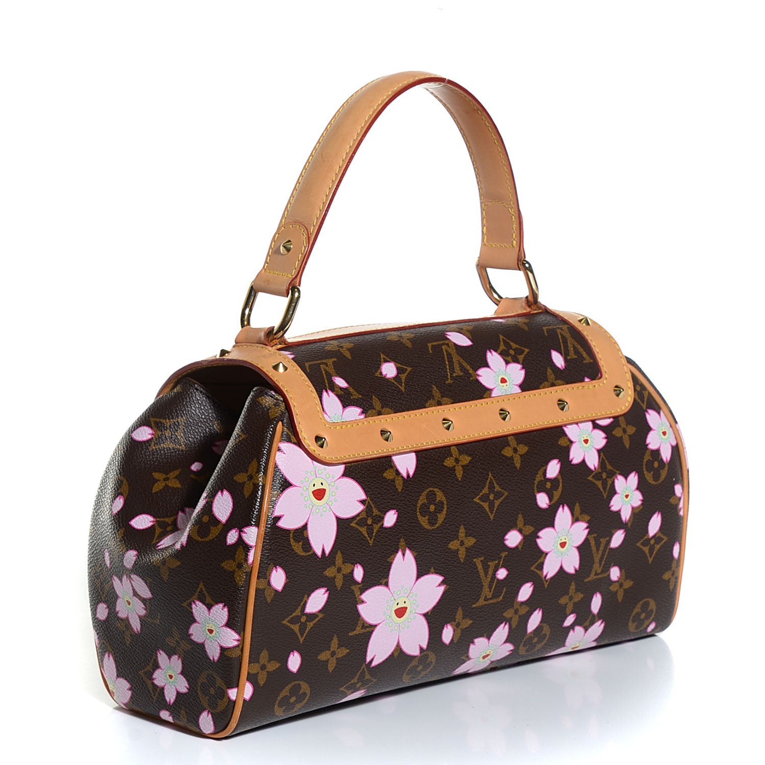 Louis Vuitton Monogram Cherry Blossom Sac Retro Bag Brown 3 of 12