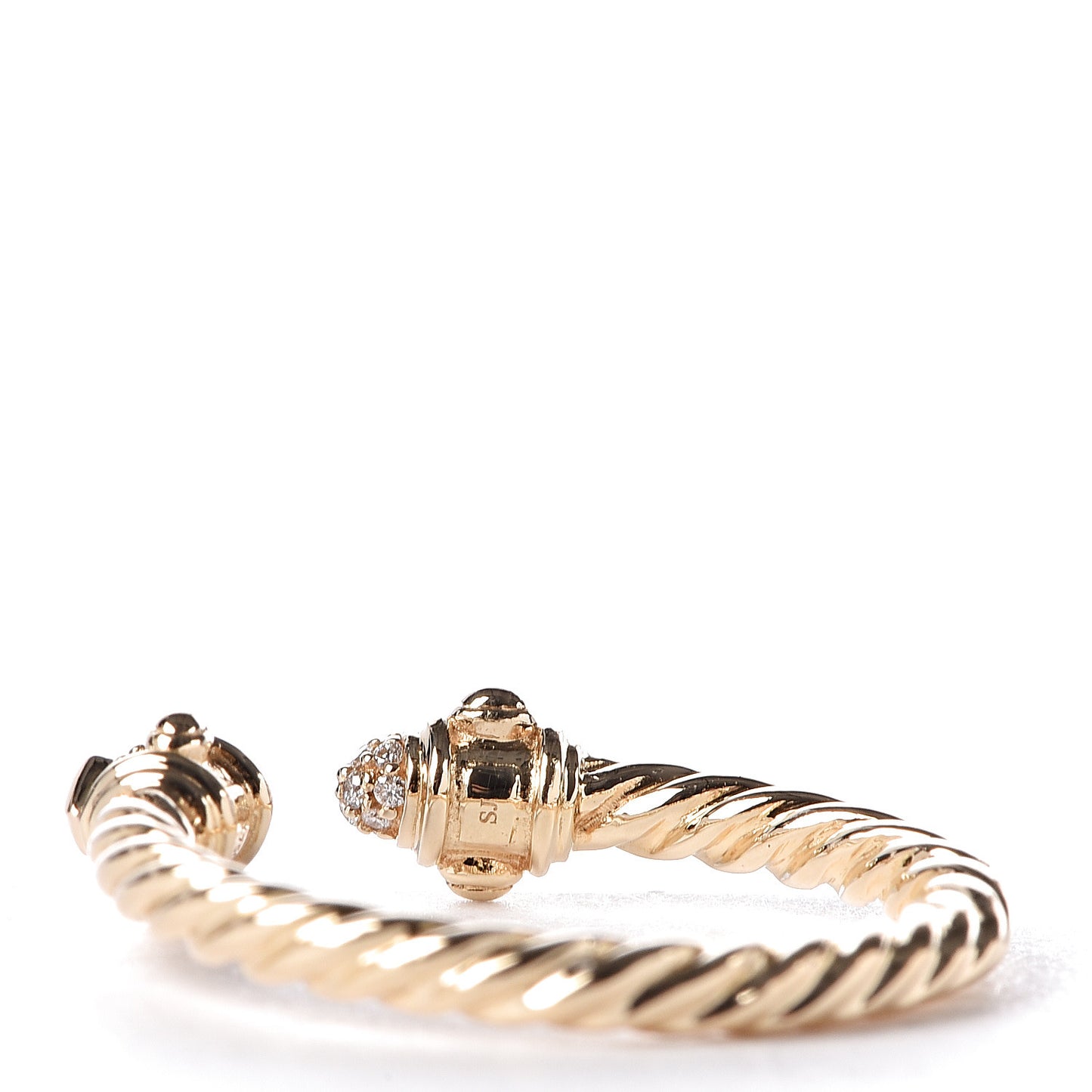 18K Yellow Gold Diamond Renaissance Ring 49 5