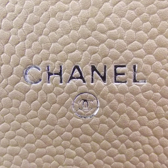 Chanel Caviar CC Flap Wallet Beige 5 of 10
