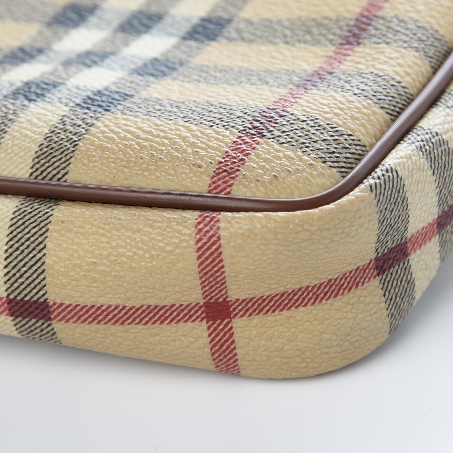 Burberry Haymarket Check Pochette Chocolate 12 of 12