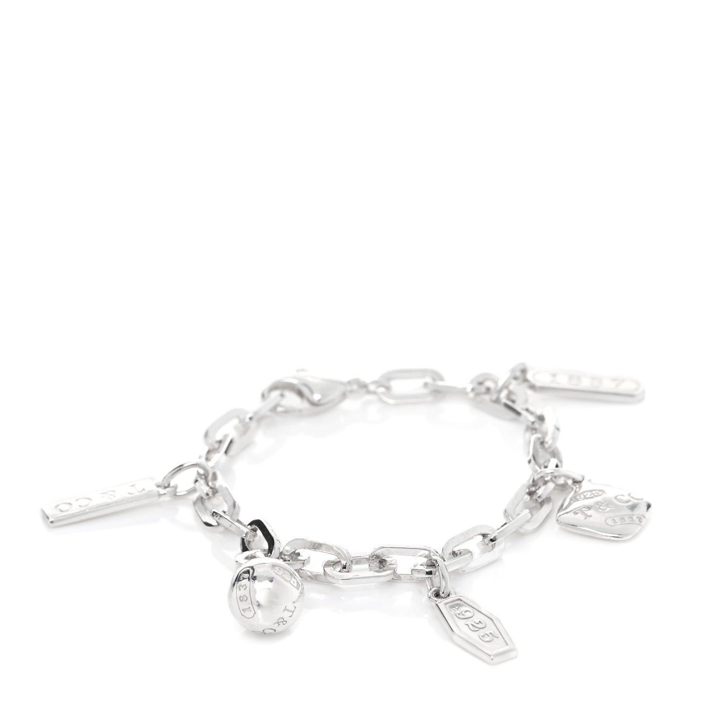 Sterling Silver 1837 Charm Bracelet