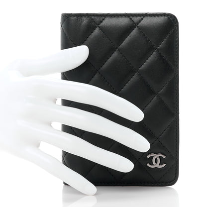 Chanel Lambskin Quilted Small Agenda Cover Black 2 of 14