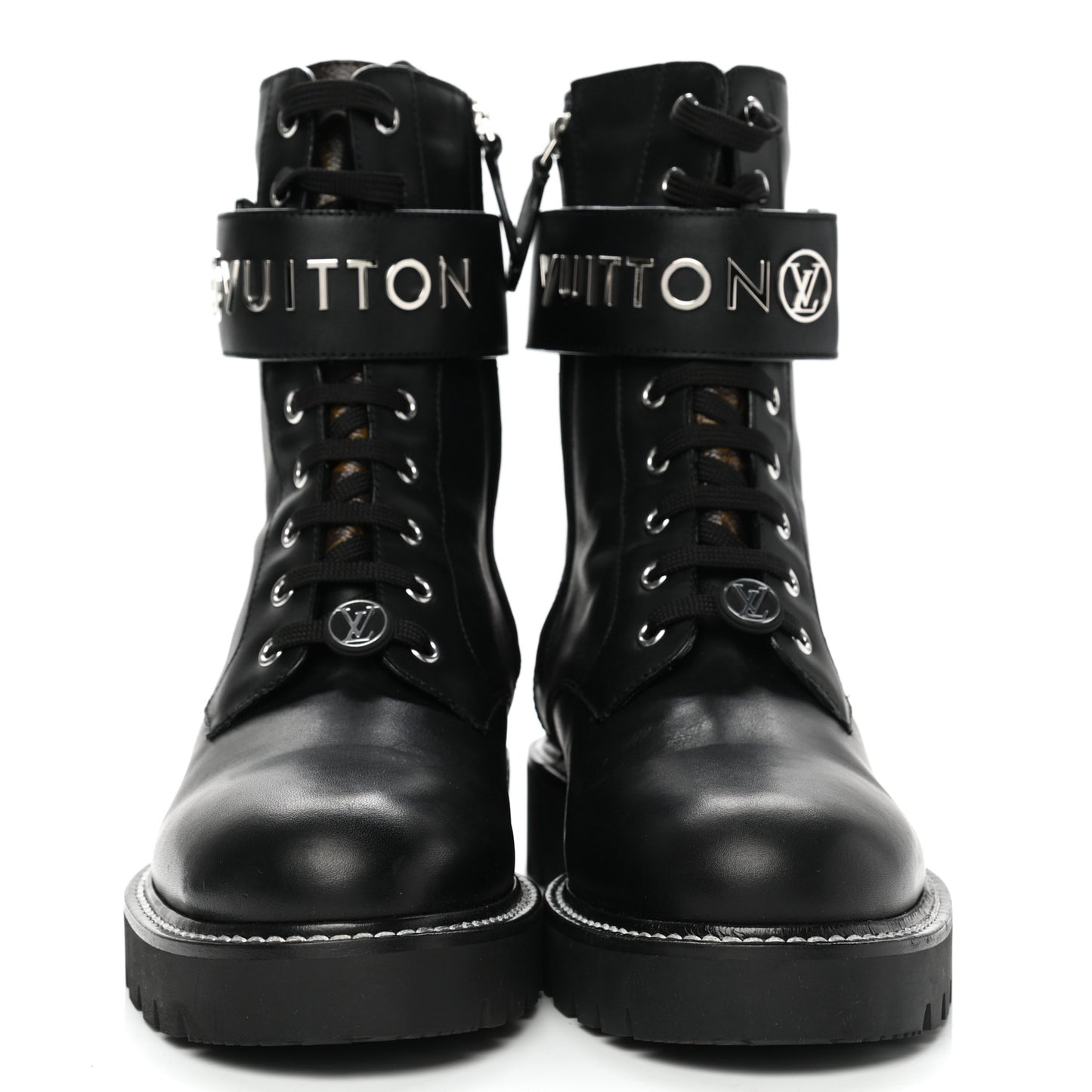 Calfskin Territory Flat Ranger Boots 40 Black