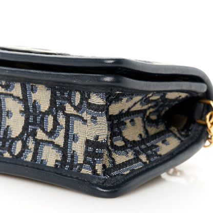 Christian Dior Oblique 30 Montaigne 2-In-1 Pouch Blue 10 of 11