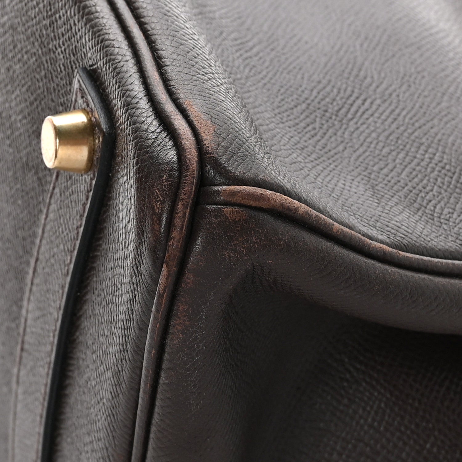 Hermes Courchevel Birkin 35 Chocolate 9 of 11
