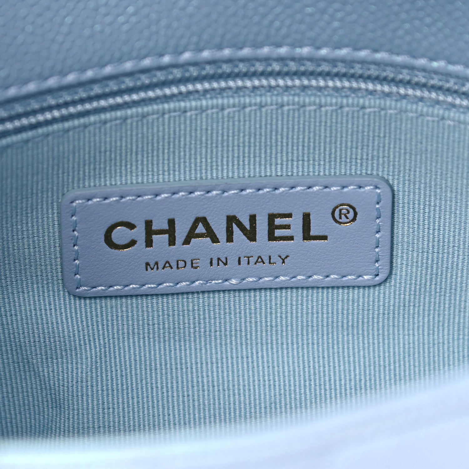 Chanel Iridescent Caviar Quilted Mini My Perfect Flap Light Blue 6 of 10