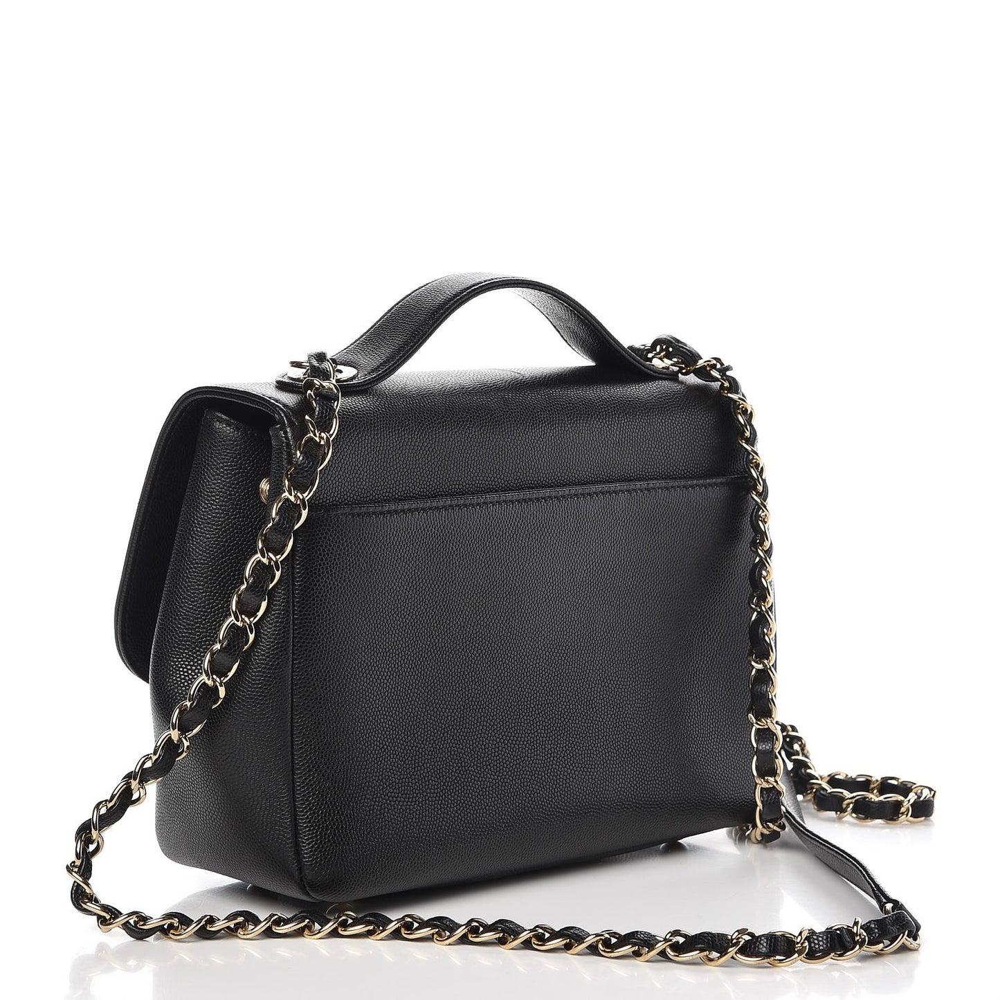 Caviar Quilted Medium Business Affinity Flap Black