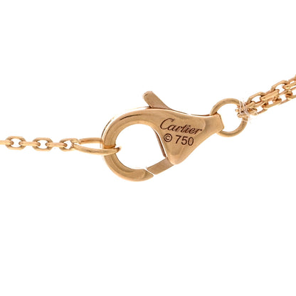 Cartier 18K Pink Yellow White Gold Trinity Double Chain Pendant Necklace 4 of 4