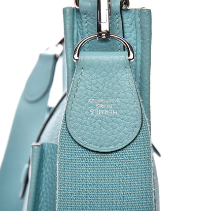 Hermes Taurillon Clemence Evelyne III PM Bleu Atoll 8 of 19