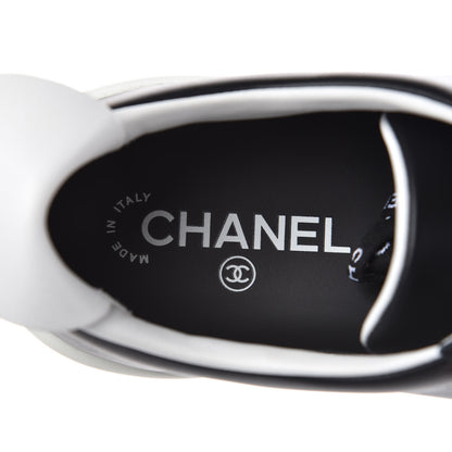 Chanel Calfskin CC Womens Sneakers 41 Black 8 of 10
