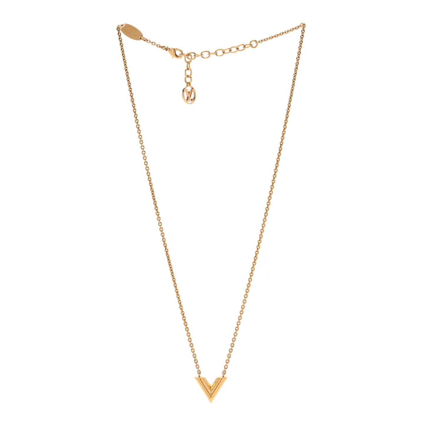 Essential V Necklace Gold