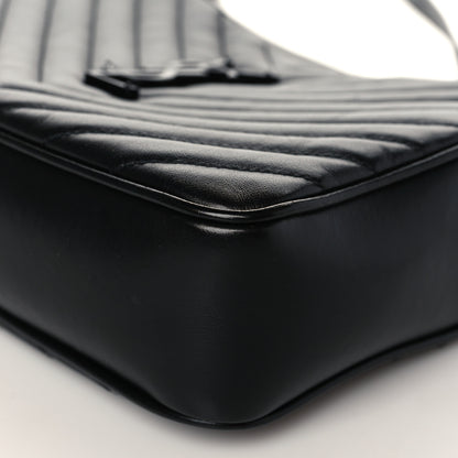 Saint Laurent Calfskin Matelasse Monogram Monochrome Lou Camera Bag Black 9 of 9