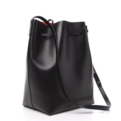 Mansur Gavriel Vegetable Tanned Calfskin Bucket Bag Black Flamma 3 of 14