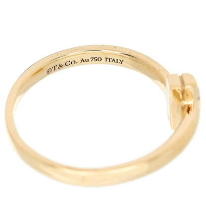 Tiffany 18K Yellow Gold Diamond 2.5mm T T1 Ring 58 8.25 4 of 5