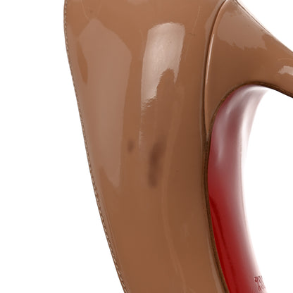 Christian Louboutin Patent Pigalle Plato Pumps 38.5 Nude 8 of 8
