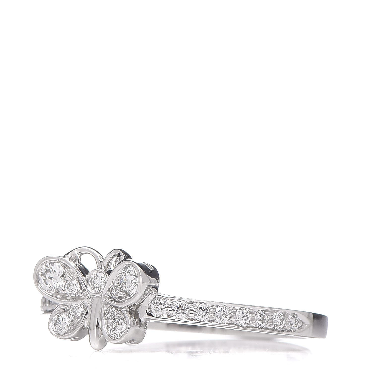 Tiffany Platinum Diamond Enchant Butterfly Ring 53 6.5 3 of 6