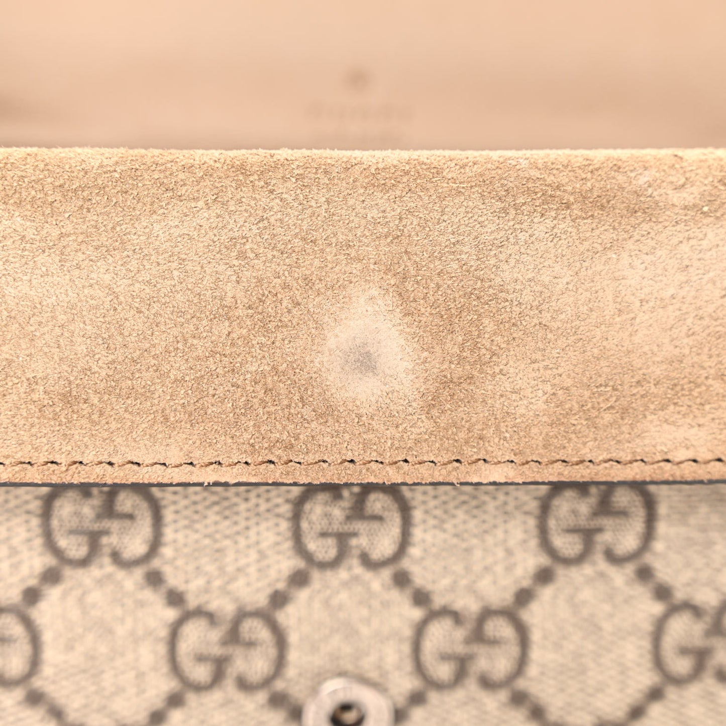 GG Supreme Monogram Super Mini Dionysus Shoulder Bag Taupe