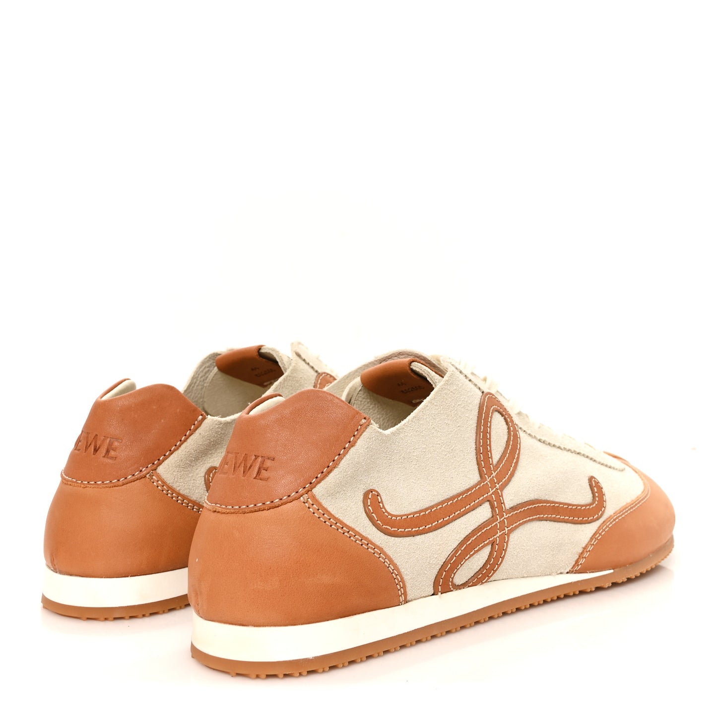 Deerskin Calfskin Mens Ballet Runners 2.0 Sneakers  44 Soft White Tan
