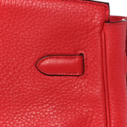 Hermes Taurillon Clemence Birkin 35 Bougainvillea 12 of 36