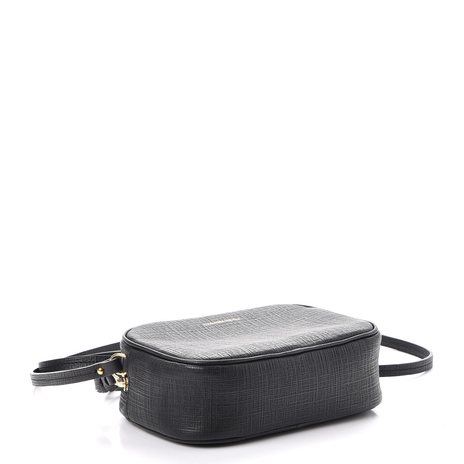 Alexander McQueen Textured Calfskin Camera Cossbody Bag Black 4 of 8