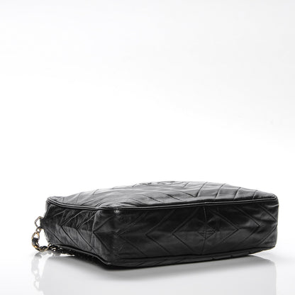 Chanel Lambskin Chevron Tassel Camera Case Black 4 of 9