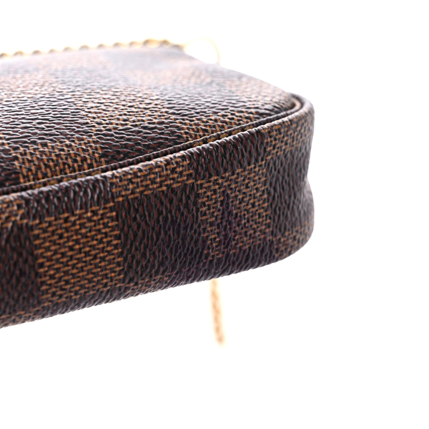 Damier Ebene 2019 Christmas Animation Mini Pochette Accessories Red