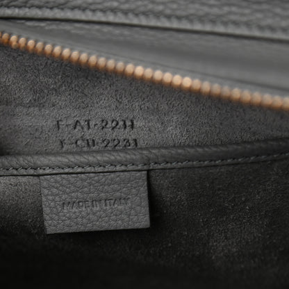Celine Drummed Calfskin Nano Luggage Kohl 6 of 11