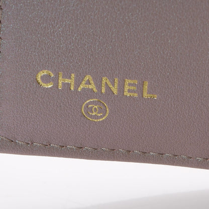 Chanel Iridescent Caviar Quilted Double Flap Wallet Beige 8 of 10