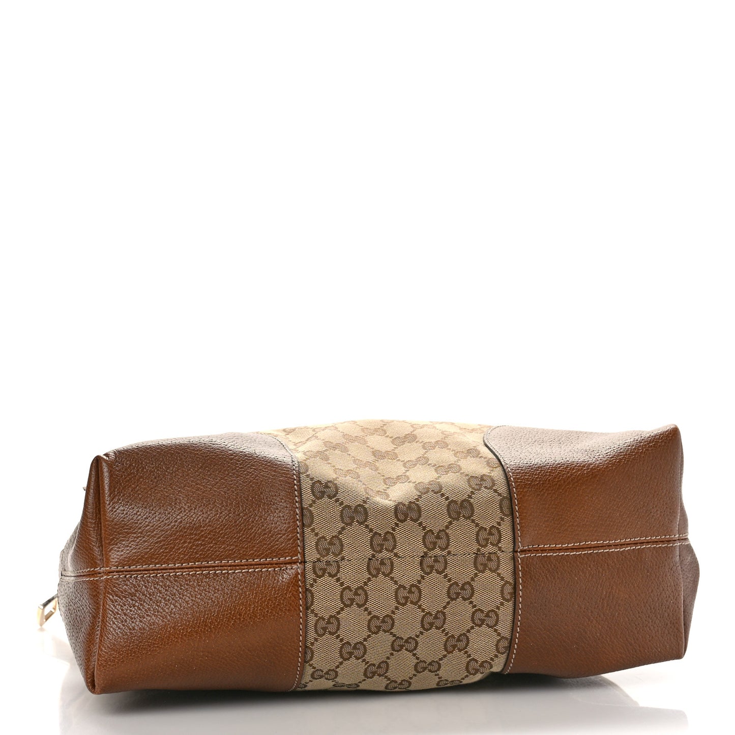Monogram Medium Bree Shoulder Bag Beige Tabacco