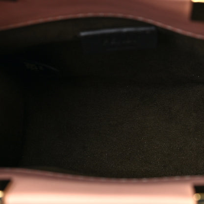Fendi Vitello Plexiglass FF Embossed Mini Fendi Sunshine Shopper Tote Baby Pink 4 of 6