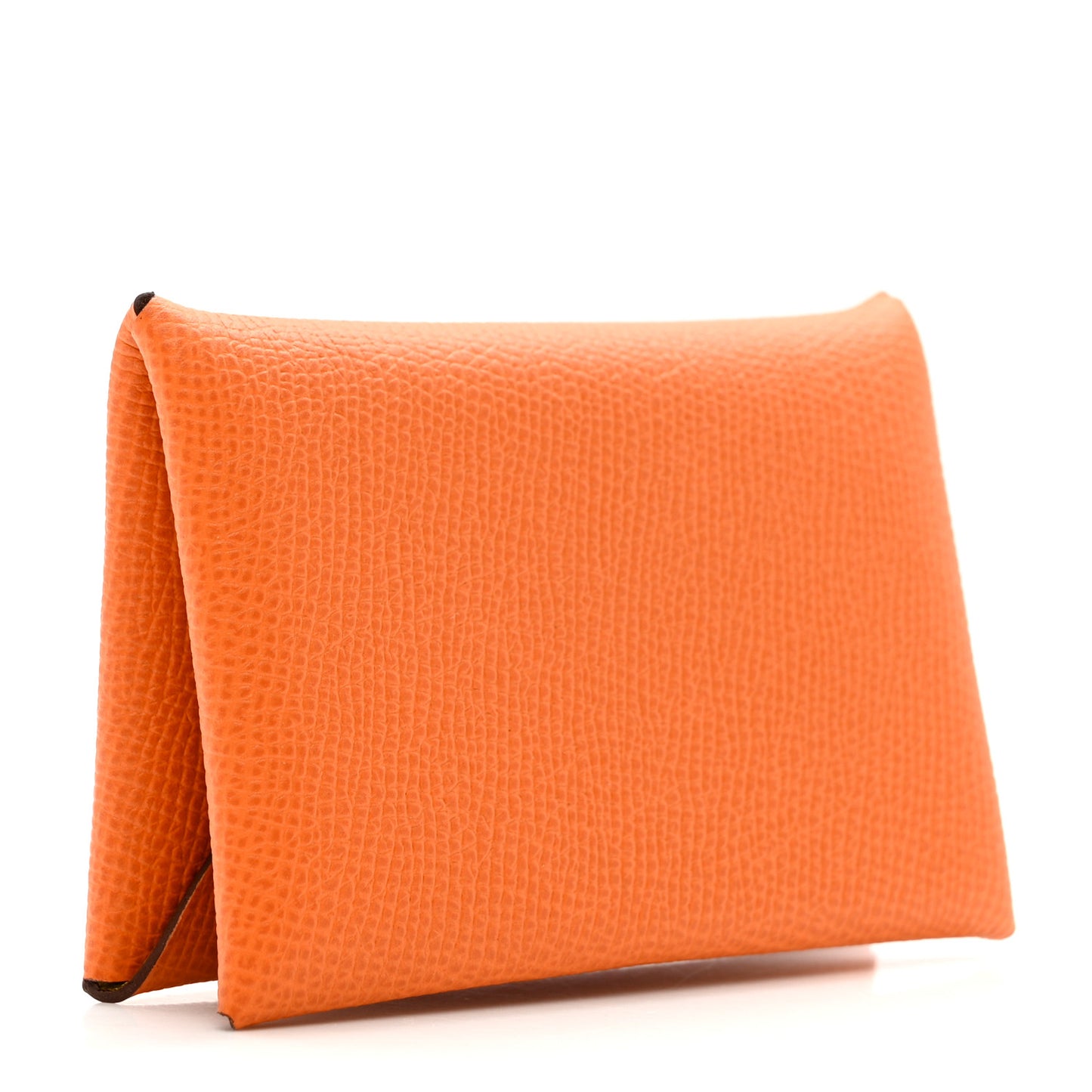 Epsom Verso Calvi Card Case Orange Lime