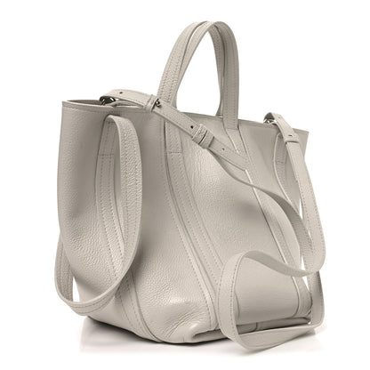 Balenciaga Grained Calfskin XS Everyday North South Shoulder Tote Bag White 3 of 9