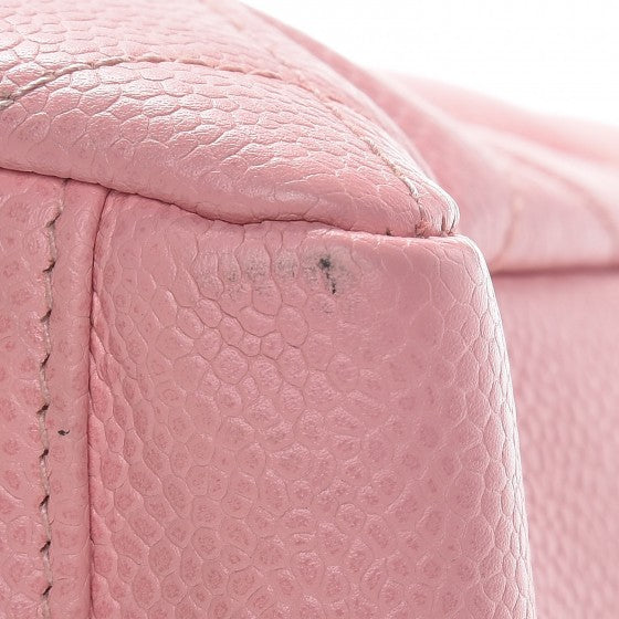 Caviar Quilted Petit Timeless Shopping Tote PTT Pink