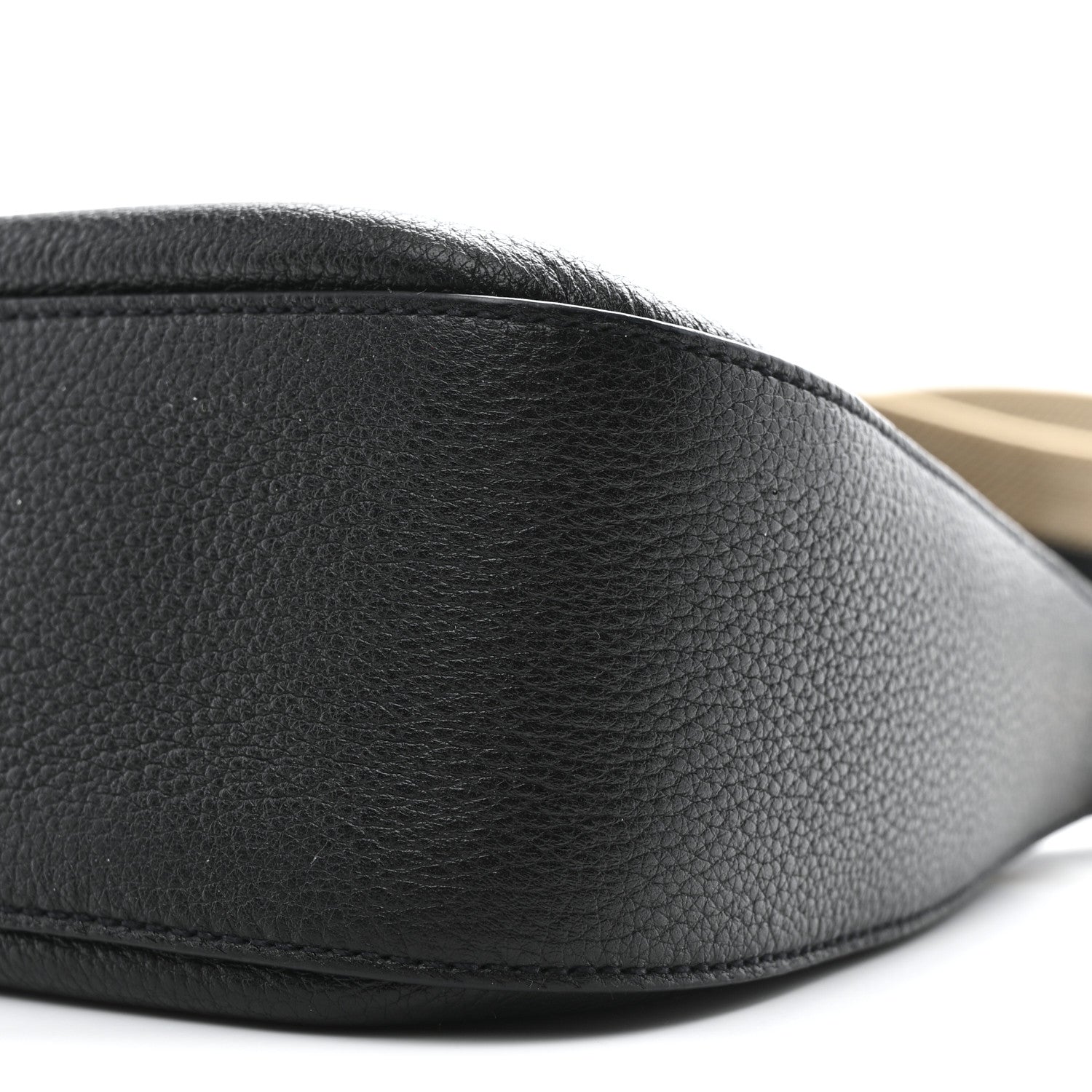 Prada Vitello Daino Soft Zippered Hobo Shoulder Bag Black 10 of 10