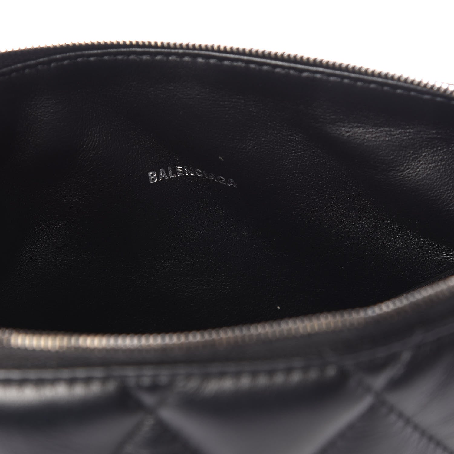 Balenciaga Nappa Calfskin Quilted Touch B Camera Shoulder Bag Black 7 of 8