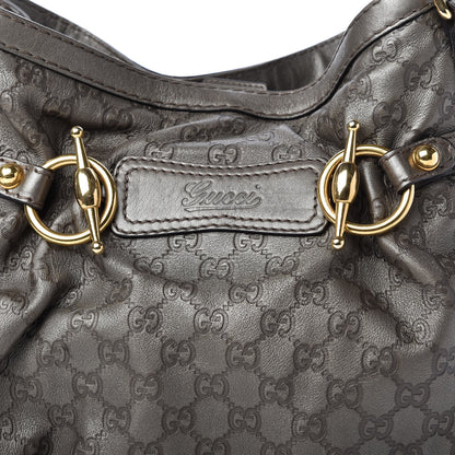 Gucci Guccissima Medium Jockey Tote Grey 10 of 10