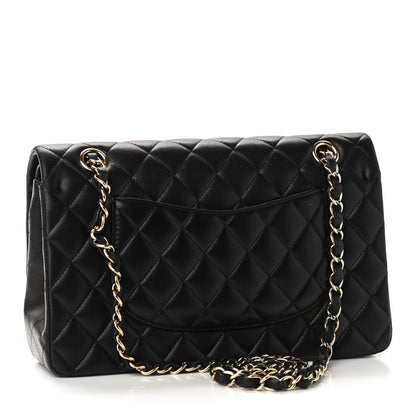 Chanel Lambskin Quilted Medium Double Flap Black 3 of 12