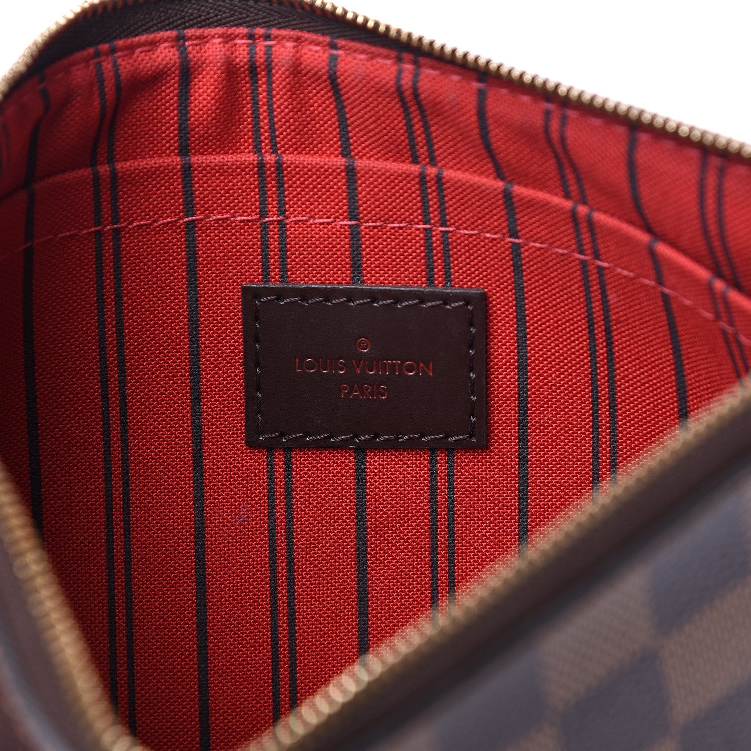 Louis Vuitton Damier Ebene Neverfull MM GM Pochette 5 of 8