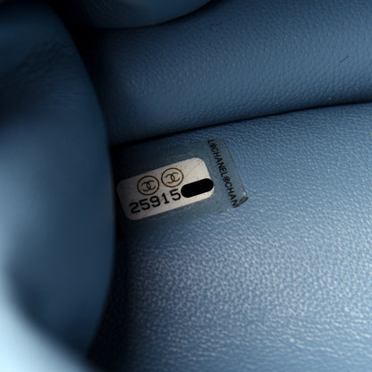 Chanel Sequin Large Waterfall Flap Light Blue 8 of 10