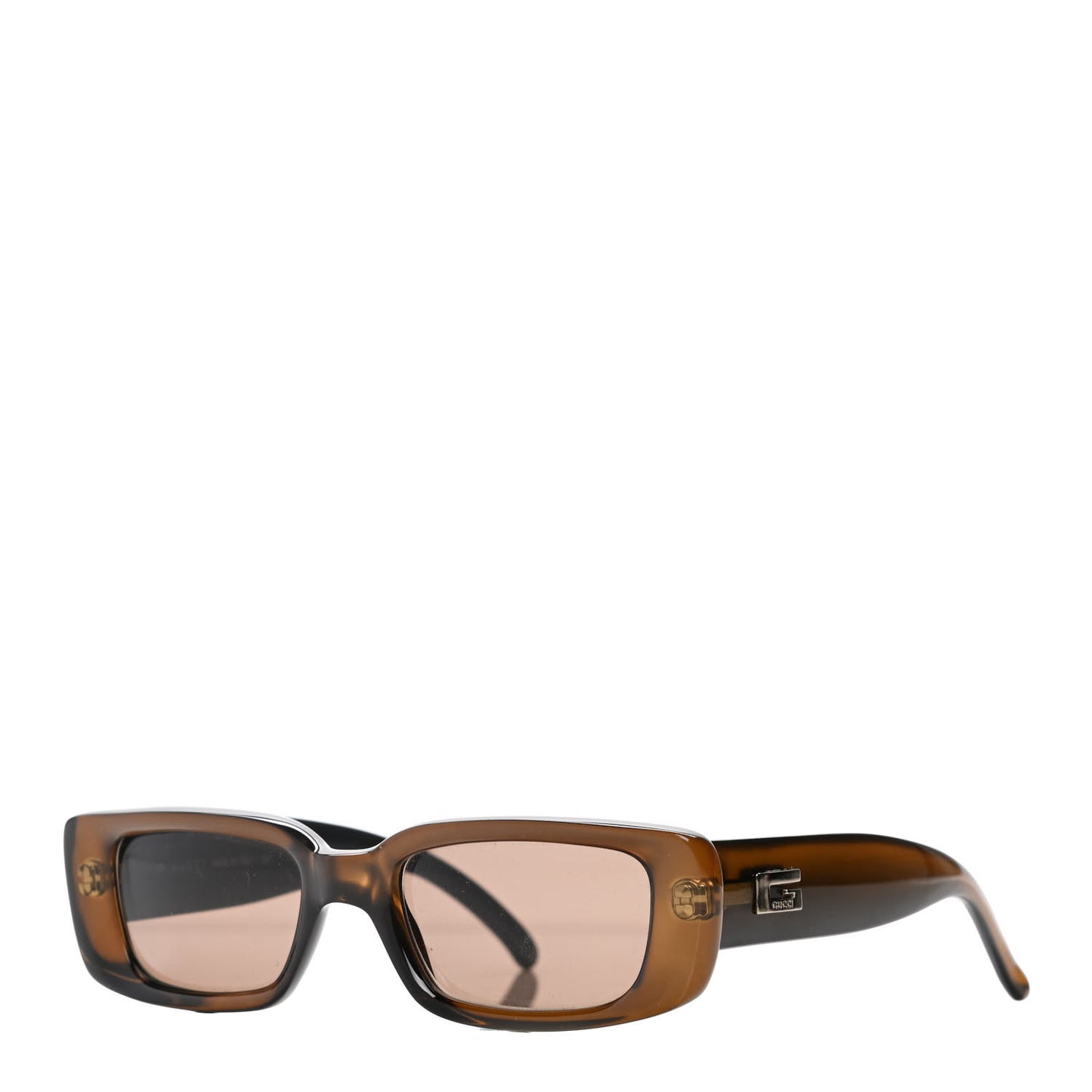 Acetate Rectangular Sunglasses GG2409NS Brown