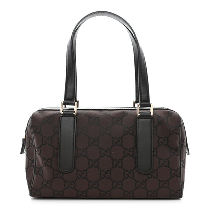 Gucci Nylon Monogram Small Boston Dark Brown 1 of 10
