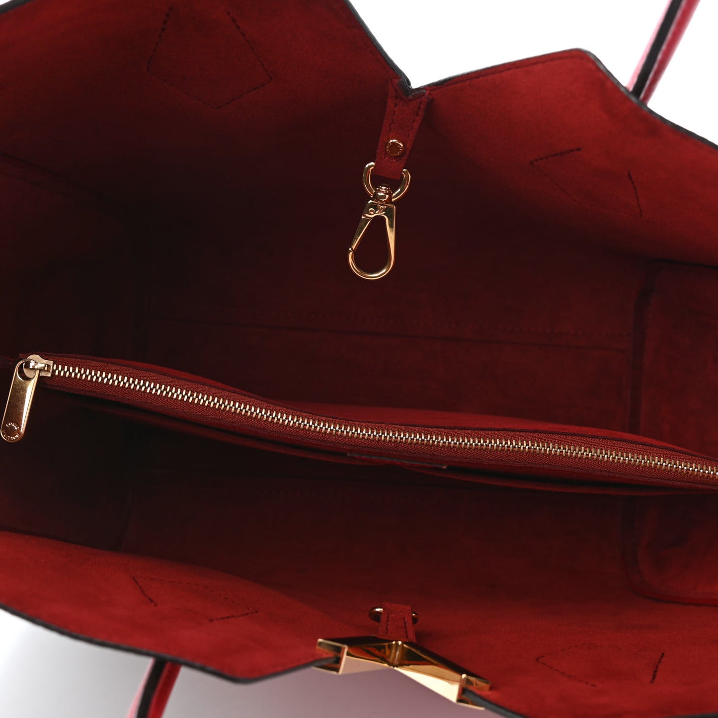 Calfskin Monogram Kimono Tote Cherry