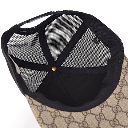 Gucci GG Supreme Monogram Bosco Patch Baseball Hat 57 Beige Malva 5 of 8