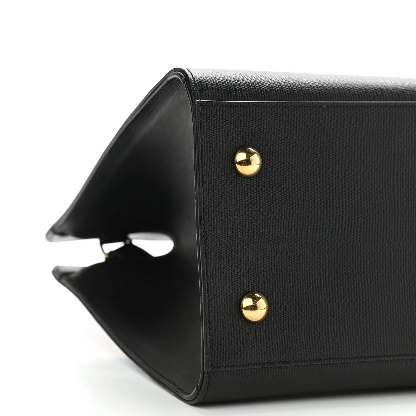 Textured Calfskin Small Classic Y Cabas Black