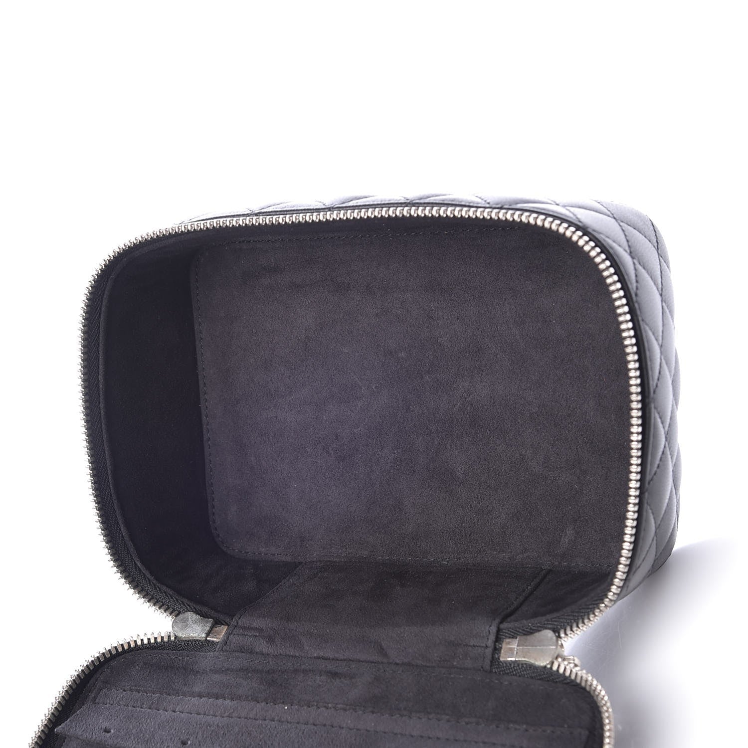 Chanel Lambskin Quilted Jewelry Case Black 5 of 9