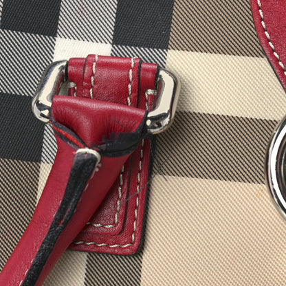 Burberry House Check Buckle Tote Red 12 of 13