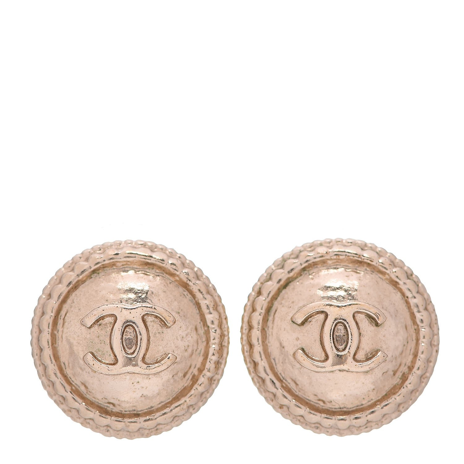 Chanel Medallion CC Earrings Gold 1 of 5