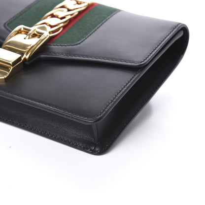 Gucci Calfskin Sylvie Belt Bag 95 34 Black 8 of 8