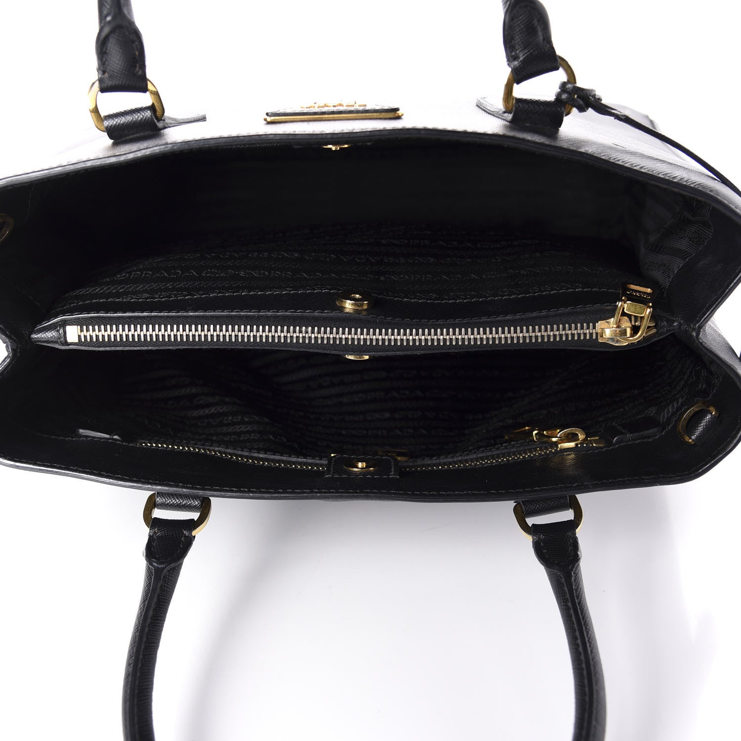 Prada Saffiano Lux Medium Tote Black 6 of 11