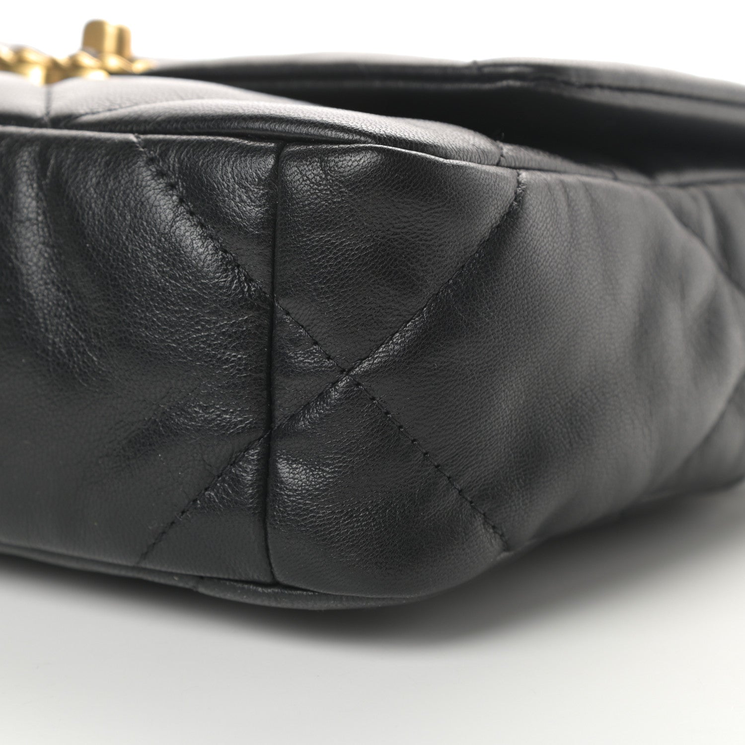 Chanel Goatskin Quilted Medium Chanel 19 Flap Black 10 of 11